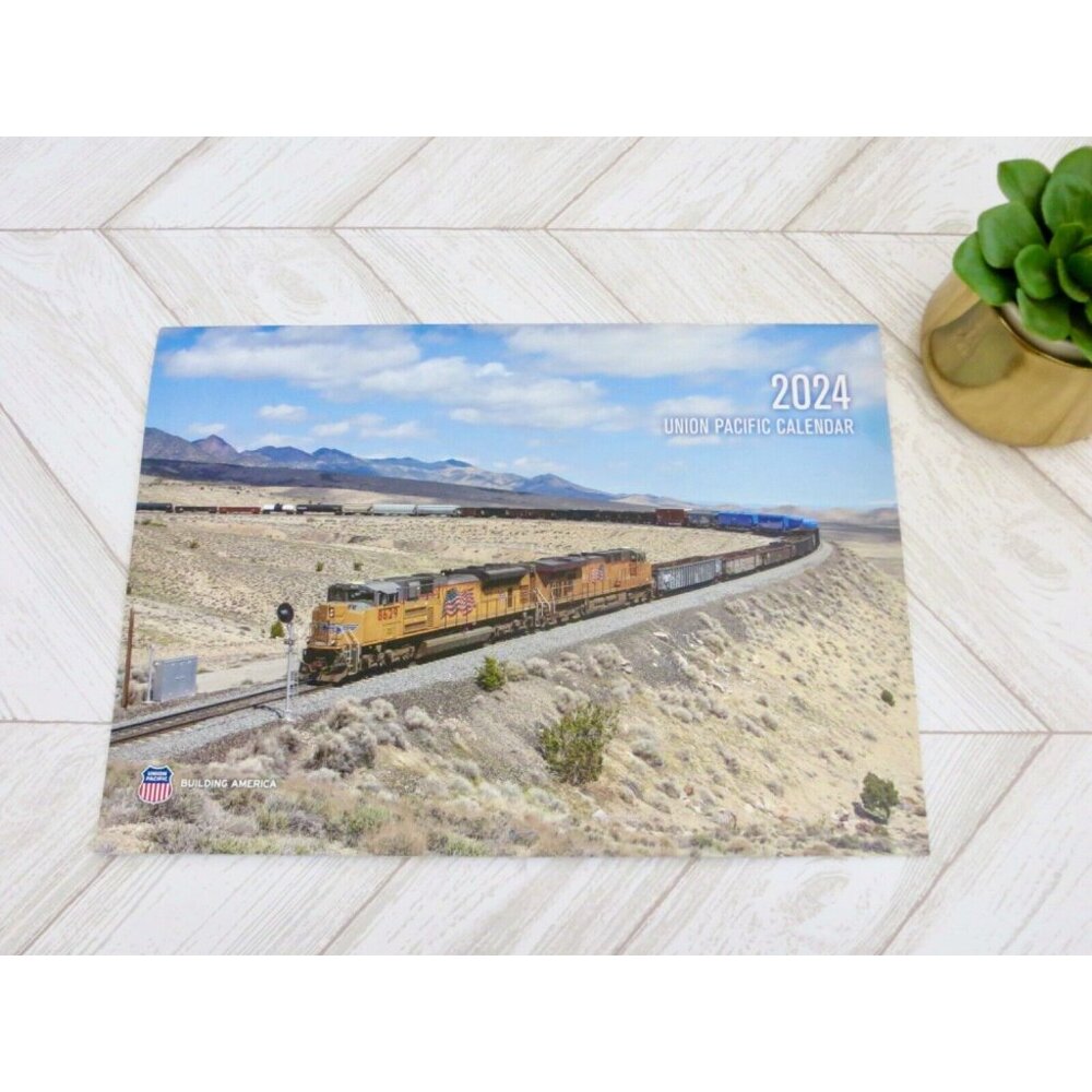NEW! 2024 Union Pacific Railroad Monthly Wall Calendar 14 x 20